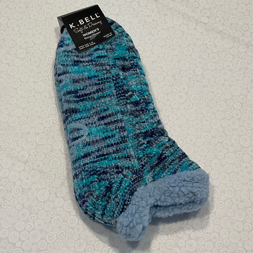Women's Blue Soft & Dreamy Sherpa Slipper